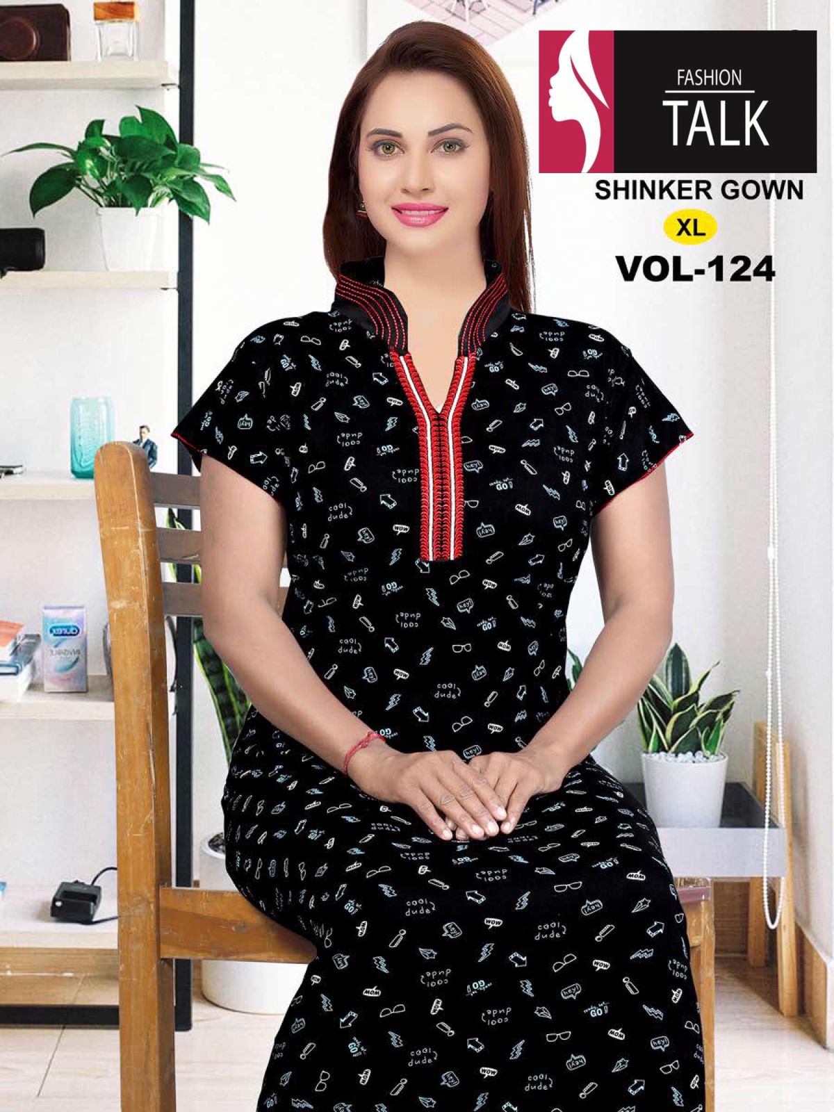 Ft Shinker Gown Feeding 124 Nighty Hosiery Cotton Night Wear Collection